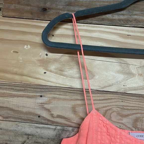 J. Crew size 00 Coral Color Lightweight Spaghetti Strap 100% Cotton Blouse - Picture 4 of 6
